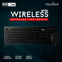 Altec Lansing ALBC6314 Siyah 2.4GHz 1200DPI Mouse Türkçe Q Kablosuz Klavye + Mouse Set